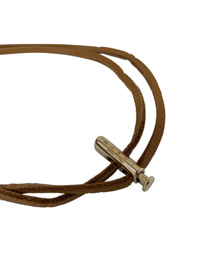 マルニ ネックレス グレー ストーンモチーフ 石 レザー IT6KRC45OH88