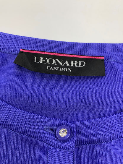 レオナール 0397772 カーディガン 40 ブルー 23ss【テレビ東京「カンブリア宮殿」小池栄子さん着用】カーディガン ITVNTBE2Q38Q