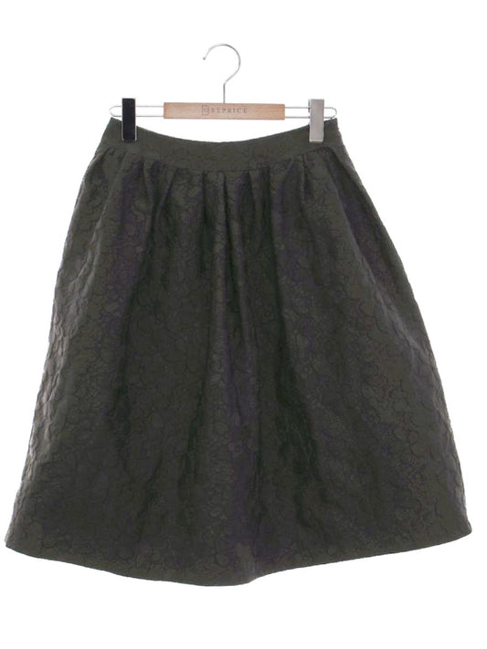 トゥービーシック W5S01-211-09 スカート 38 ブラック レース フラワーモチーフ フレアー ITP88TLV1B2S 【SALE】