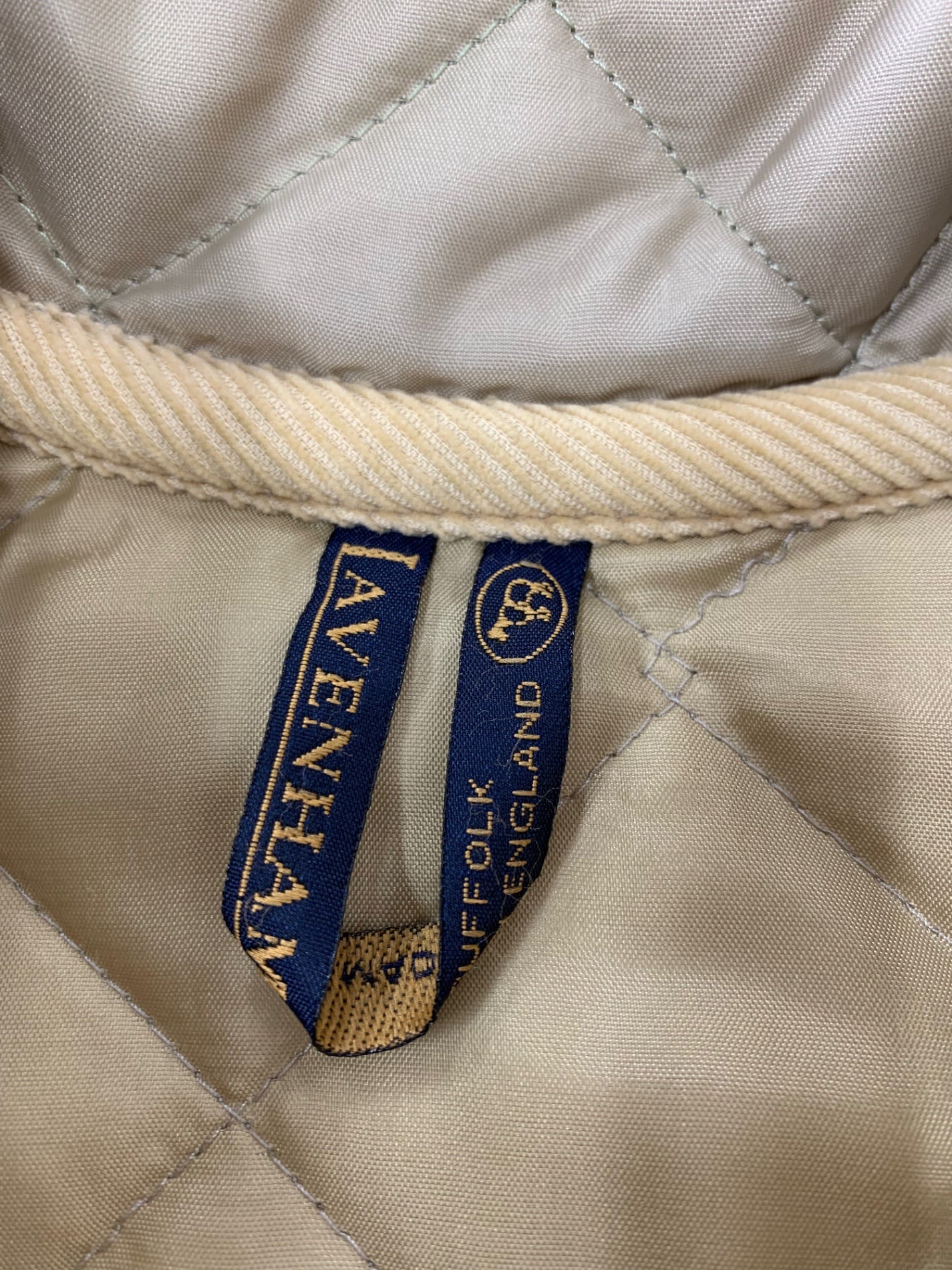 ラベンハム WA-AW05 ジャケット 34 ベージュ キルティング ITHUQ1NK3Y12