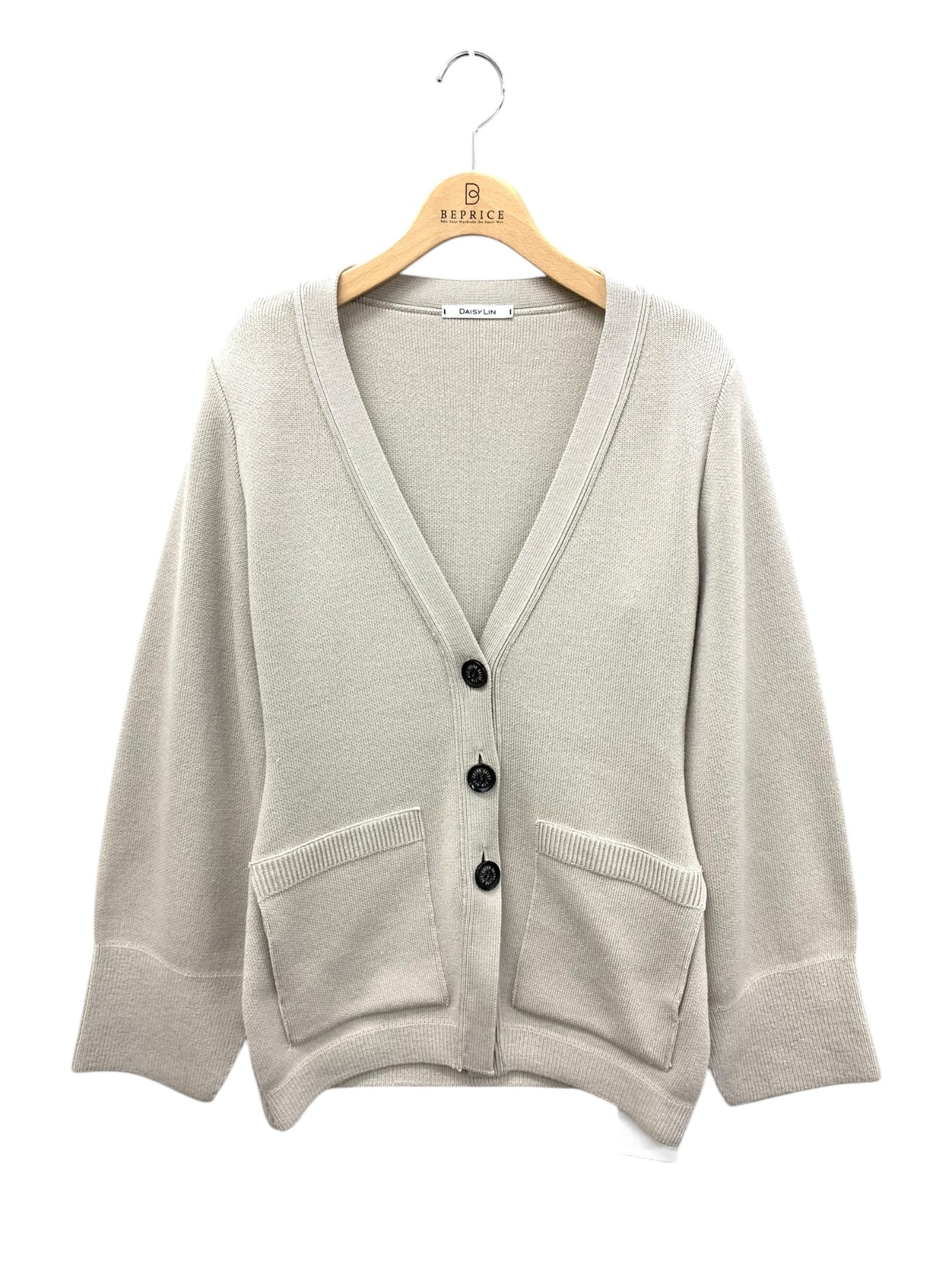 デイジーリン しっとりウールカーディガン アップタウンレディ 06737 38 グレージュ ITKEXR17VT2I