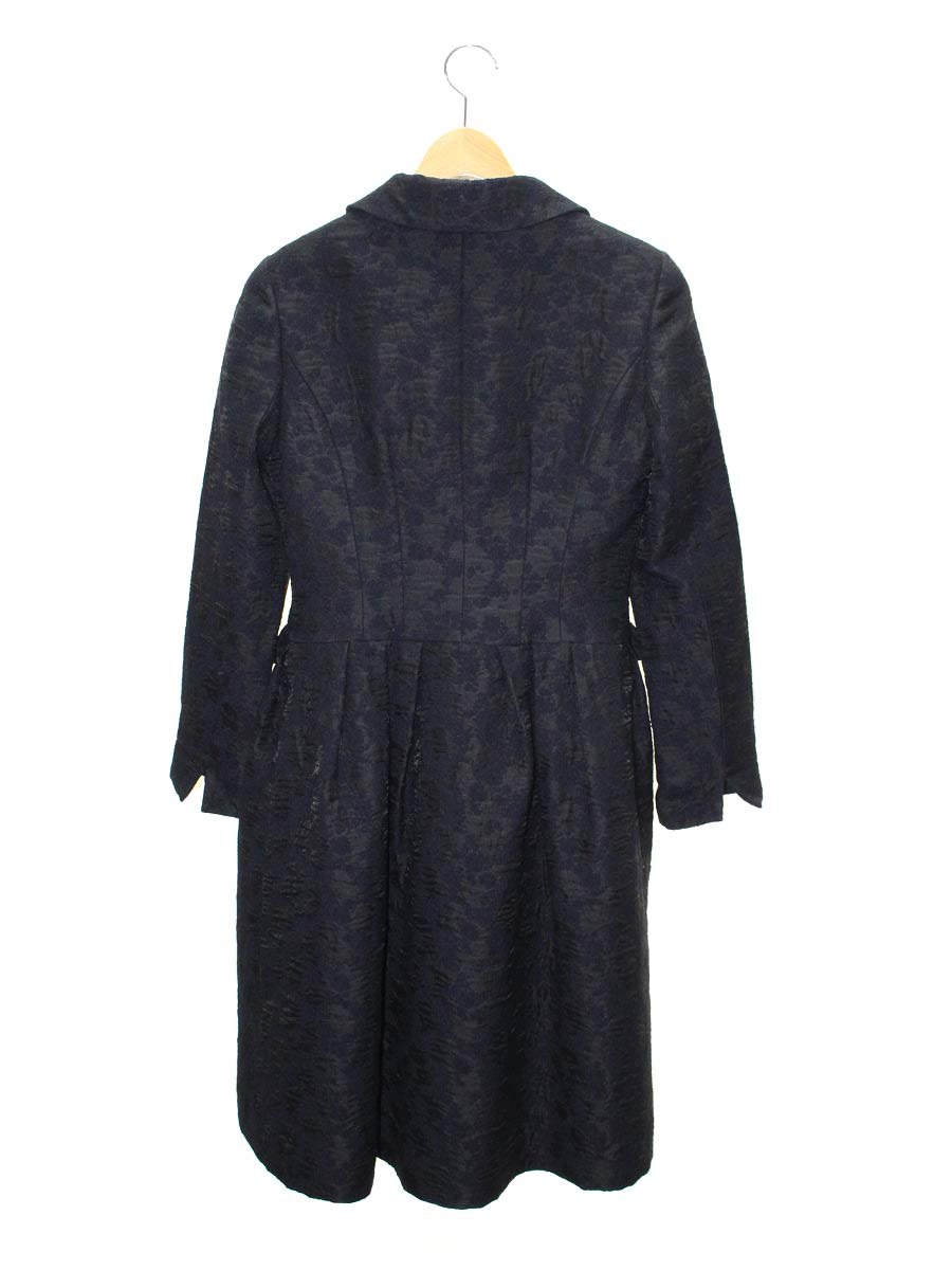 ルネ 6946080 ワンピースコート 36 ブラック/ネイビー フリル IT0DU27SWGTR