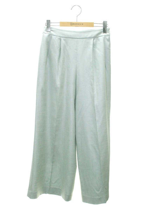フォクシーニューヨーク Pants Addison 43486 パンツ 38 グリーン ワイド ITJK64MWMF4G