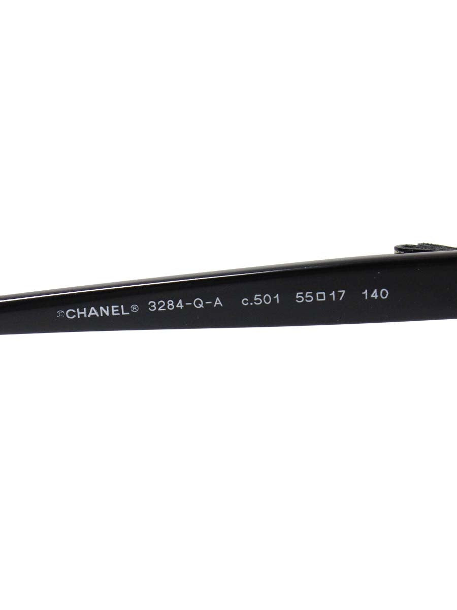 シャネル 3284-Q-A メガネ ブラック セルフレーム フルリム ウェリントン ITLYP3Z2XTCS