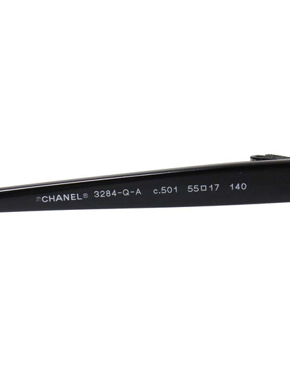 シャネル 3284-Q-A メガネ ブラック セルフレーム フルリム ウェリントン ITLYP3Z2XTCS