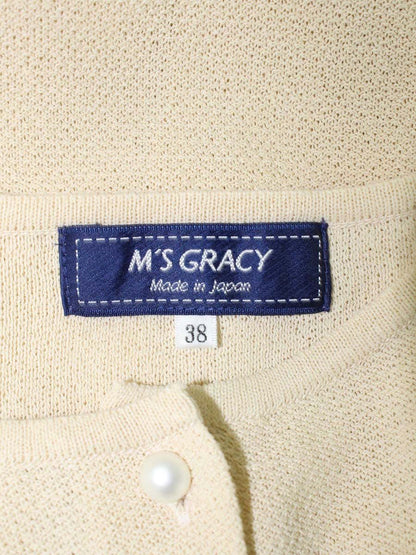 エムズグレイシー 018336 ボレロ 38 ベージュ カーディガン ITRUMGRAZRR0