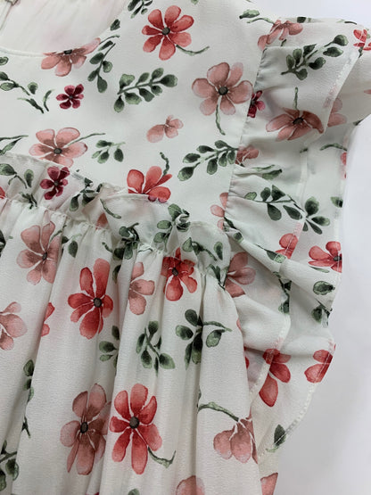 ルネ 6336240 ワンピース 36 ホワイト フラワープリント エンパイア IT5KFFBTBWG8