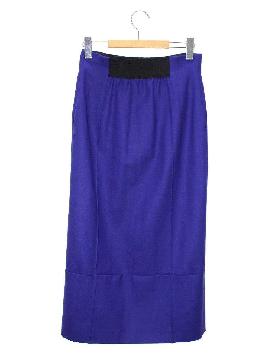 アドーア ウールサキソニースカート 531-1220110 36 パープル IT0W9G405BYO