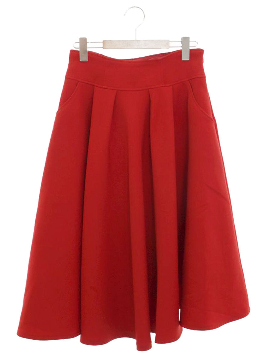 エムズグレイシー 117617 スカート 38 レッド フレア IT254K1GVX1S