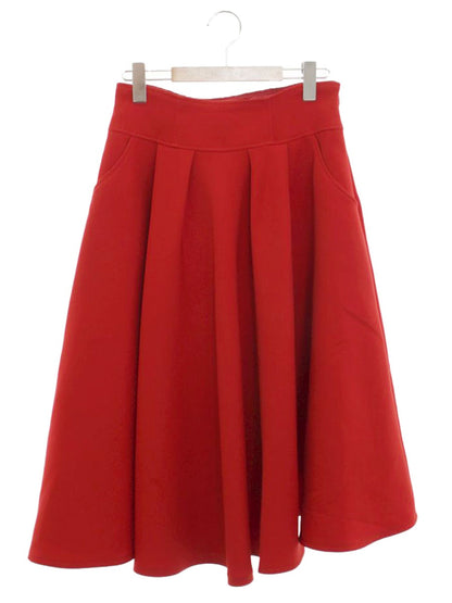 エムズグレイシー 117617 スカート 38 レッド フレア IT254K1GVX1S