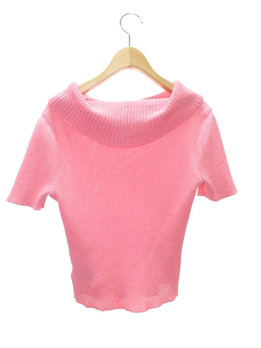 エムズグレイシー オフショルダーニット 418324 38 ピンク 和紙 ITD21I4N0ERY