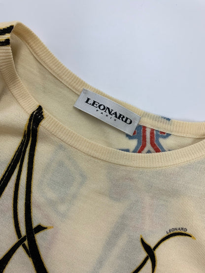 レオナールパリ 0487717 ニットセーター F ベージュ ウール ITBWP4Z060TN