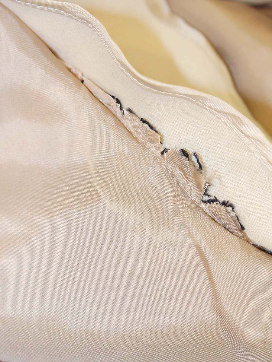 エムズグレイシー Navy x Beige Dress 911323 ワンピース 38 ベージュ フラワーモチーフ ITH33S579FG8