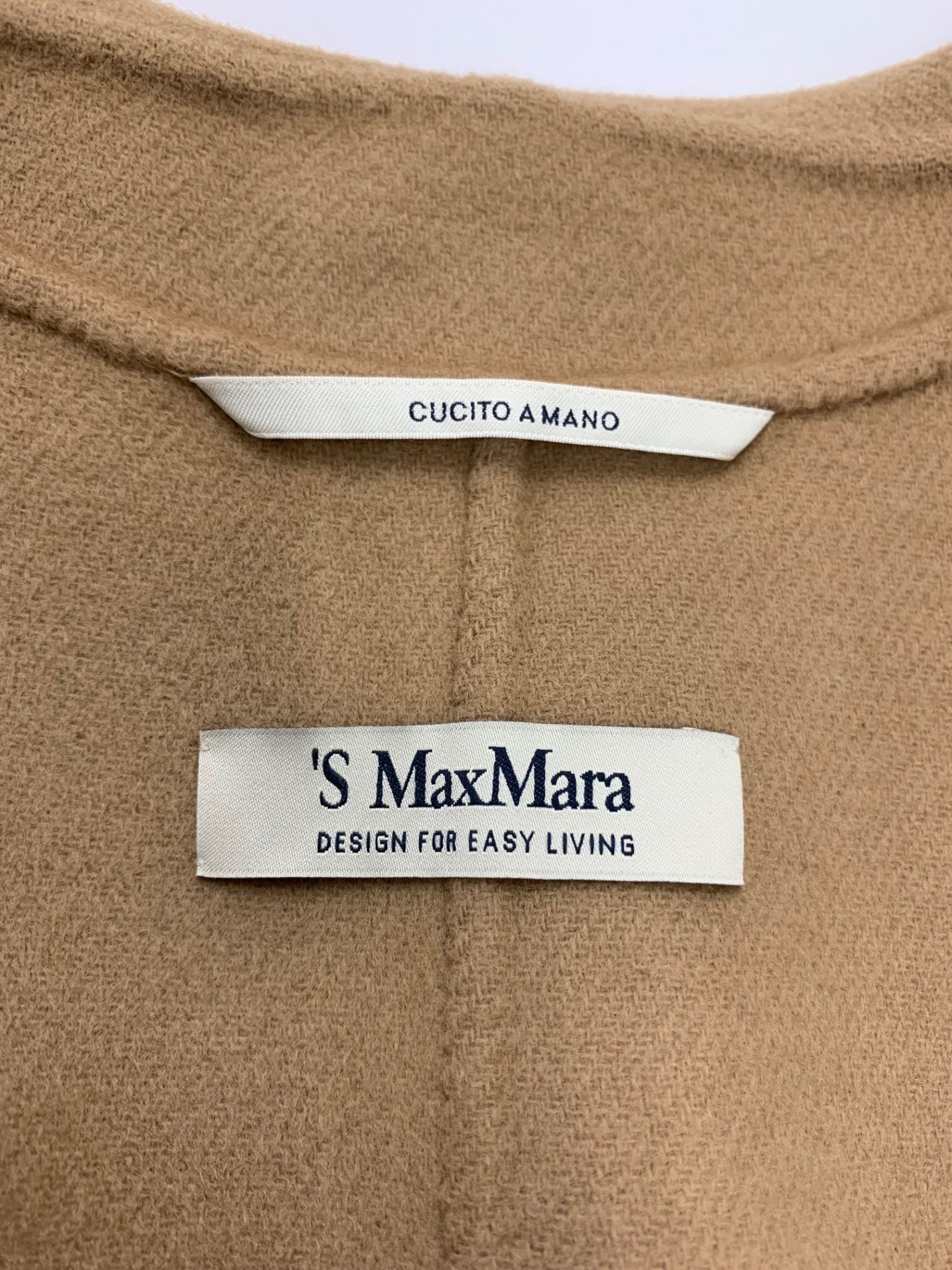 エスマックスマーラ 901112016 ガウンコート 38 ブラウン ウール IT8M7BNKTDZ2