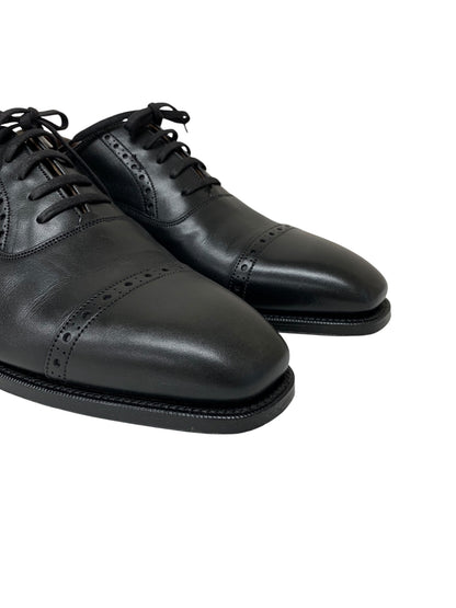 グレンソン MACCLESFIELD 33503 ドレスシューズ 6 1/2 ブラック パンチドキャップトゥ カーフ 内羽根 ITKMR6ZGDQV4 【SALE】