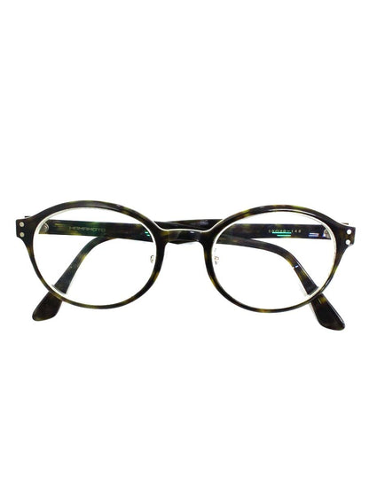 ハマモト HT-517 メガネ カーキグリーン セルフレーム フルリム ボストン ITSL29CBB4VD 【SALE】