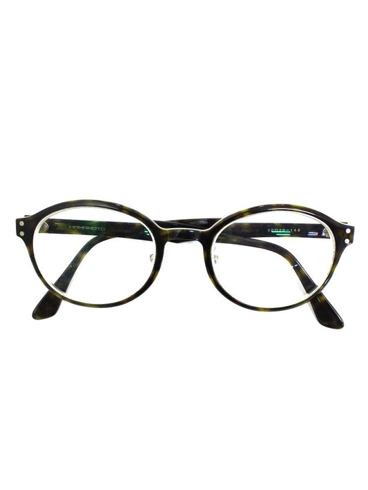 ハマモト HT-517 メガネ カーキグリーン セルフレーム フルリム ボストン ITSL29CBB4VD 【SALE】