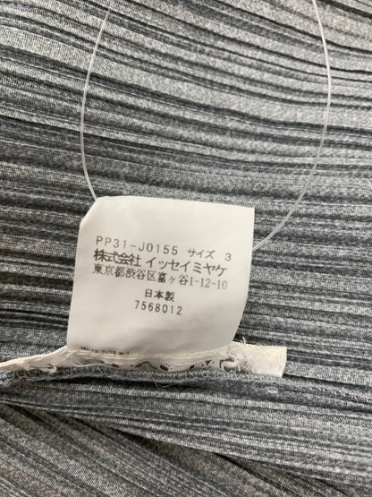 プリーツプリーズイッセイミヤケ PP31-JO155 カーディガン 3 グレー ITMSWZZ8QE7A