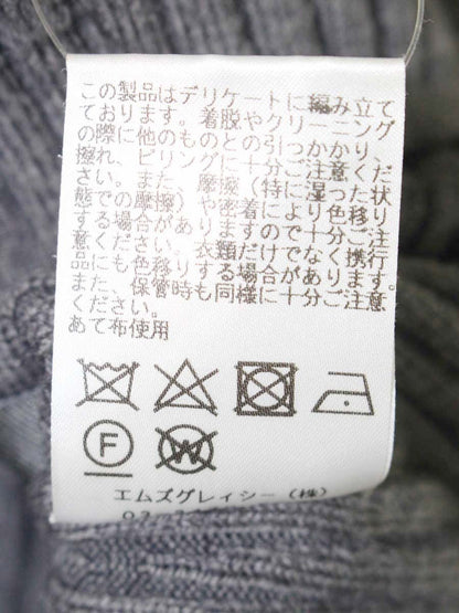 エムズグレイシー 218621 ニット セーター 38 グレー ウール混 ITQXWLXI8RA0
