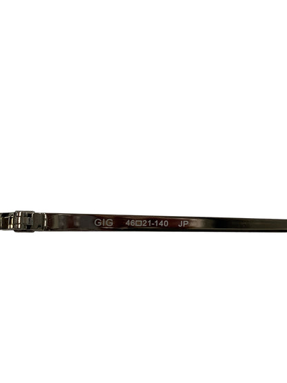 レスザンヒューマン GIG メガネ シルバー 複式跳ね上げモデル メタルフレーム フルリム ラウンド IT19P1TD4I2F