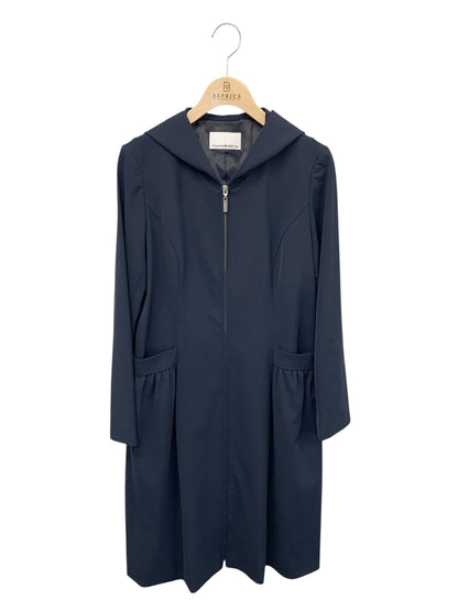 エムプルミエブラック C230-002 コート 36 ネイビー ナイロン ジップアップ ITDDIPWWLQZC