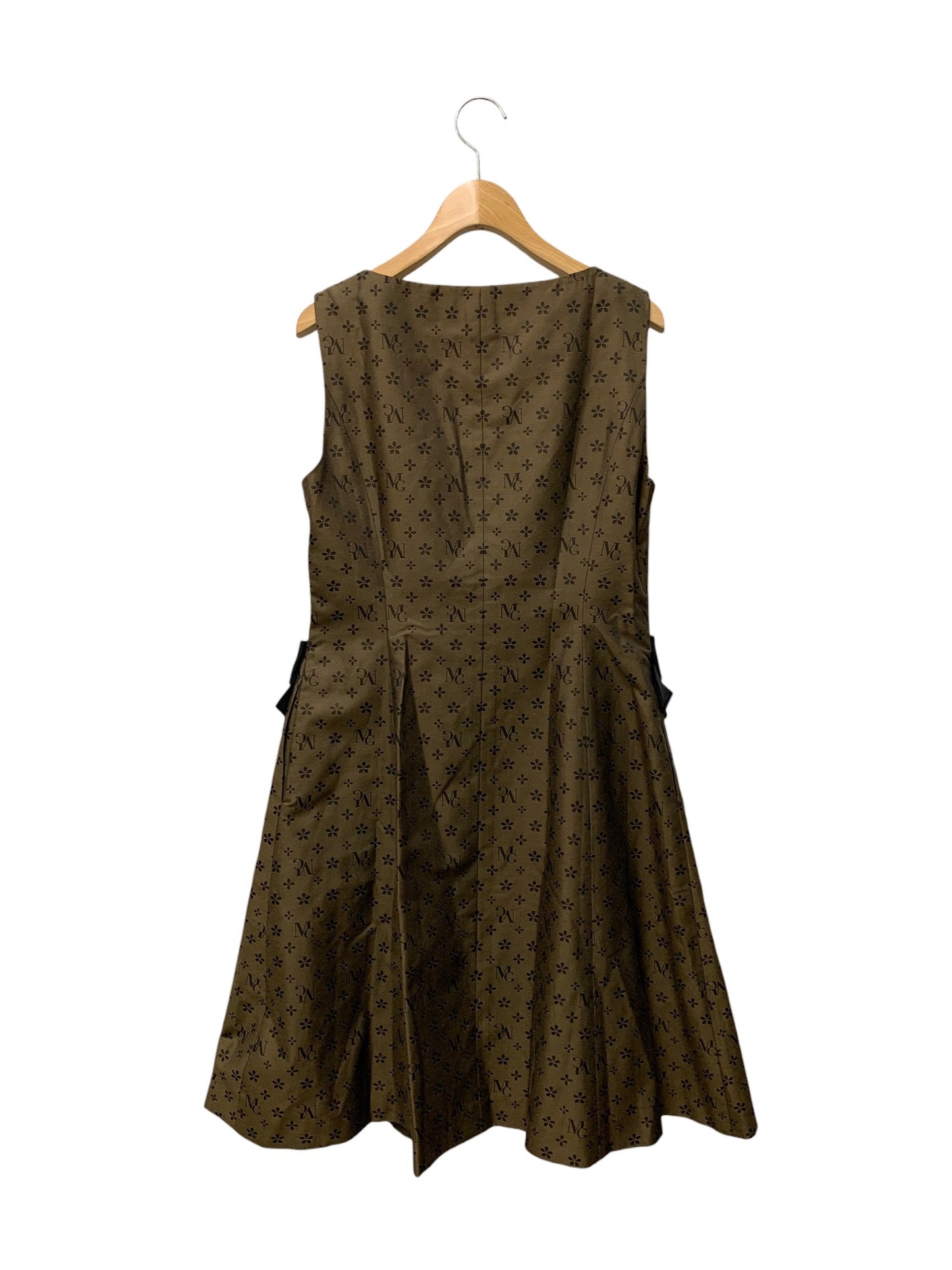 エムズグレイシー Monogram Jumper Skirt 811505 ワンピース 38 ブラウン ジャンパースカート ITX81AQ214MA