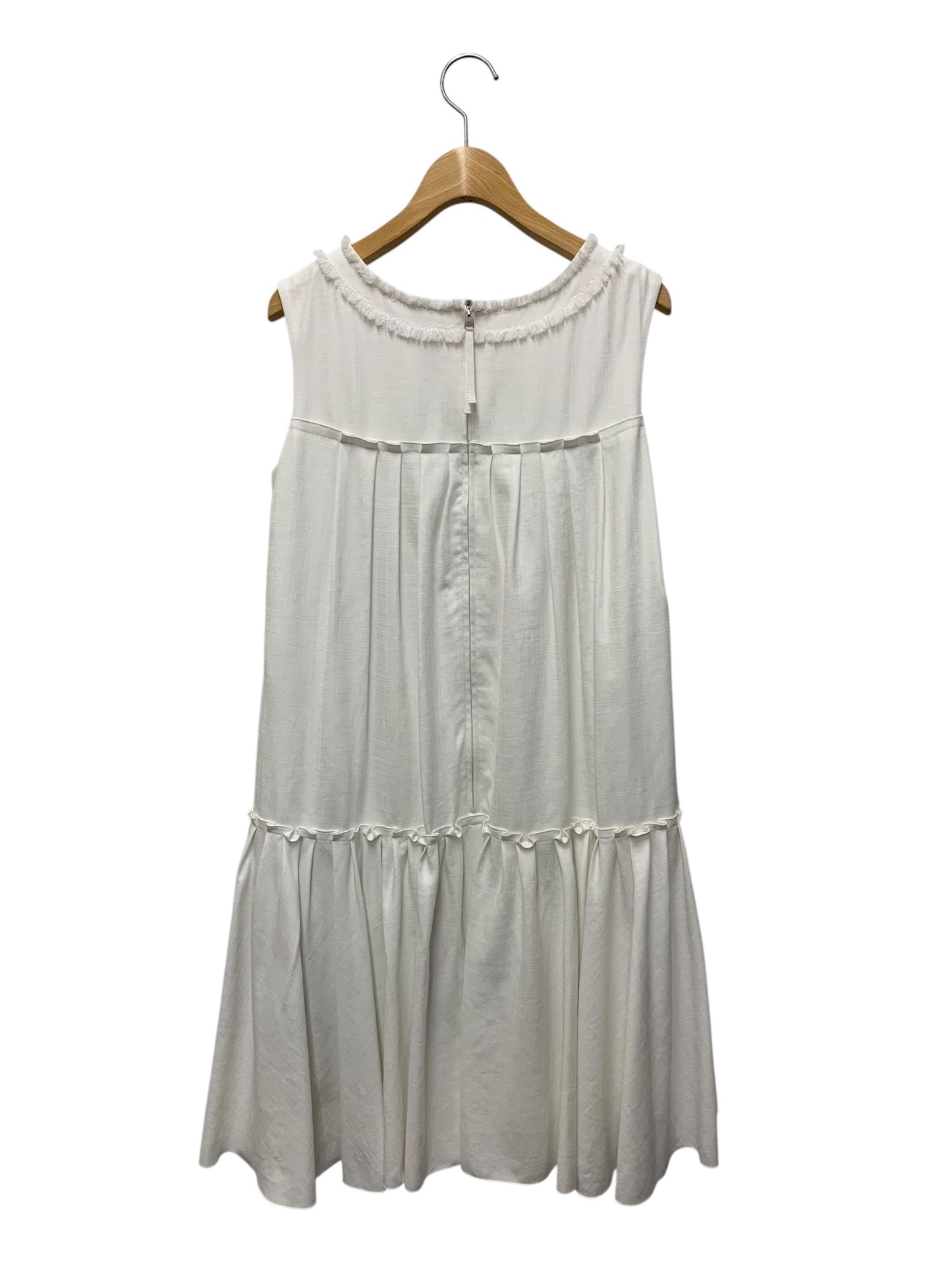 フォクシーニューヨーク Dress リネンフェイス 38321 ワンピース 38 ホワイト ITCNE4X7GT3K