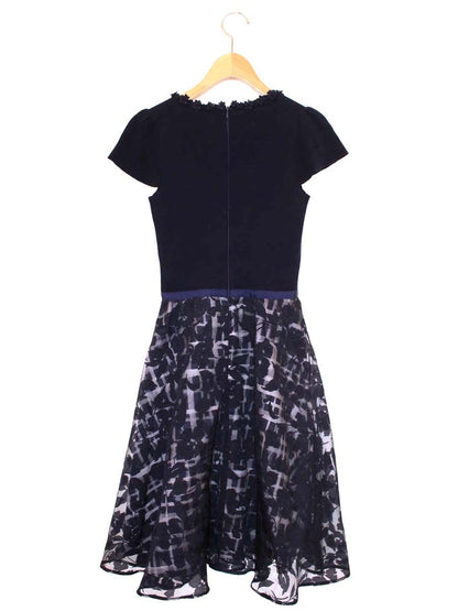 トッカ CKRTOLS0051 ワンピース XS ネイビー フラワーモチーフ ITGTVGQ62SHO