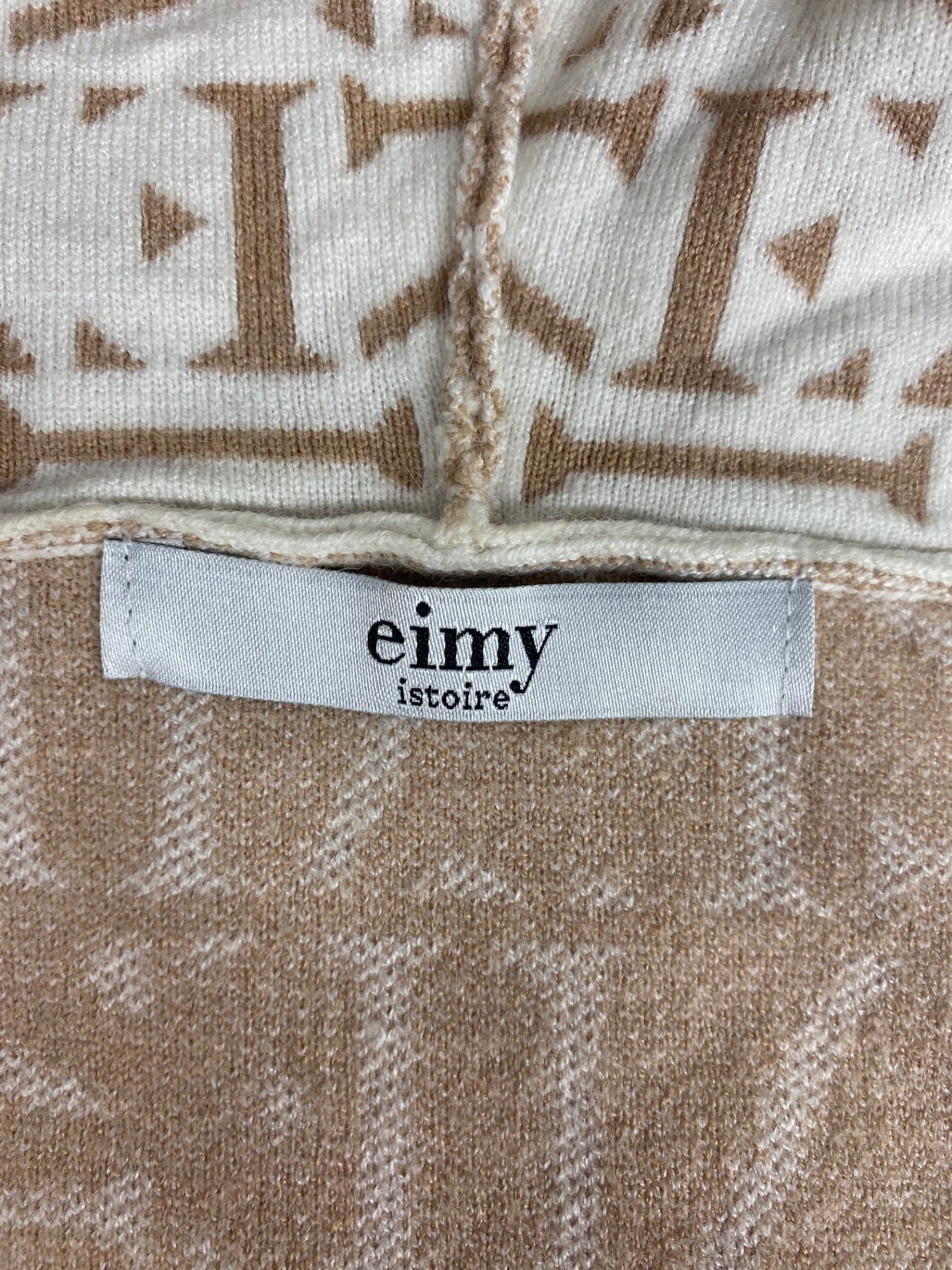 エイミーイストワール eimy monogramニットフーディー 1119511538-0 F ベージュ 2019AW IT9K5DNVYE6M