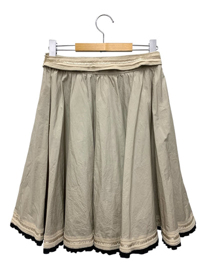 トゥービーシック W5S63-135-40 スカート 40 ベージュ ウエストベルト レース ITRCJNLT9OGM