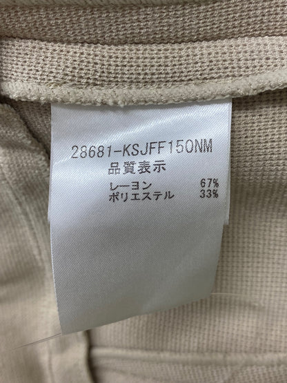 フォクシーブティック 28681 トップス 40 ベージュ 白襟 ジップアップ IT31NML13MRY