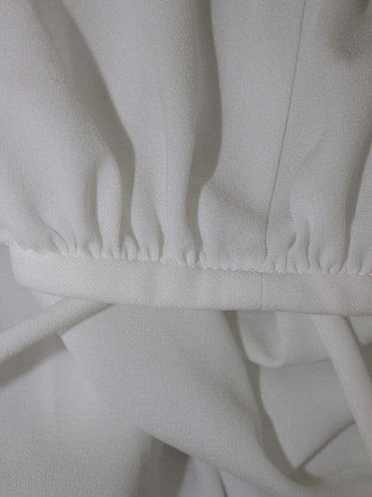 エムズグレイシー 110111 カットソー 40 ホワイト パフスリーブ リボン ITFWKTU8GW7Q