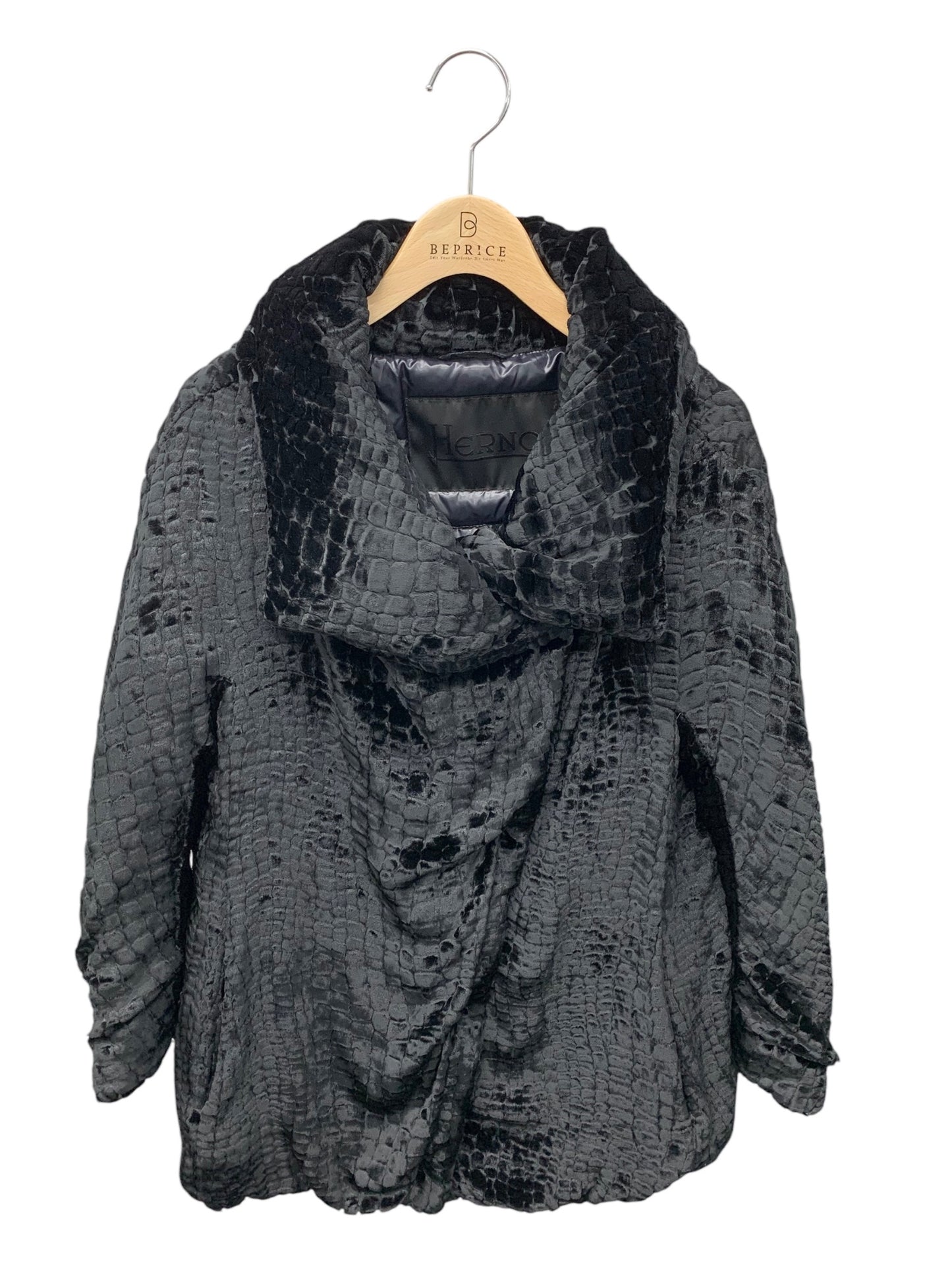 ヘルノ アウター 40 ブラック ダウン ITLXTM9RYVEG