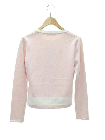 ルネ basic 5812010 カーディガン 34 ピンク バイカラー リボン ITS2CLYSN8G8 【SALE】