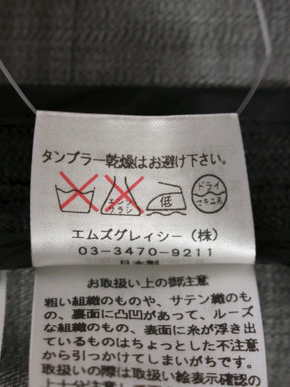 エムズグレイシー 024339 ジャケット 40 ブラック デニム フリル IT5JKC5WXQC2