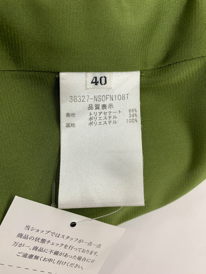 フォクシーニューヨーク スリムタックドレス 38327 ワンピース 40 グリーン ITL7A2OI2ONW