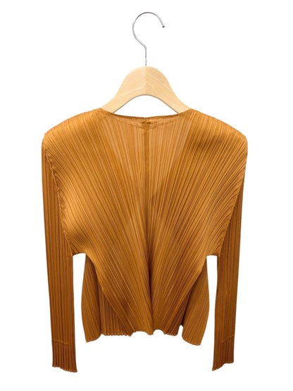 プリーツプリーズイッセイミヤケ PP43JO152 カーディガン 3 ブラウン 24AW IT9IZZCWMO08