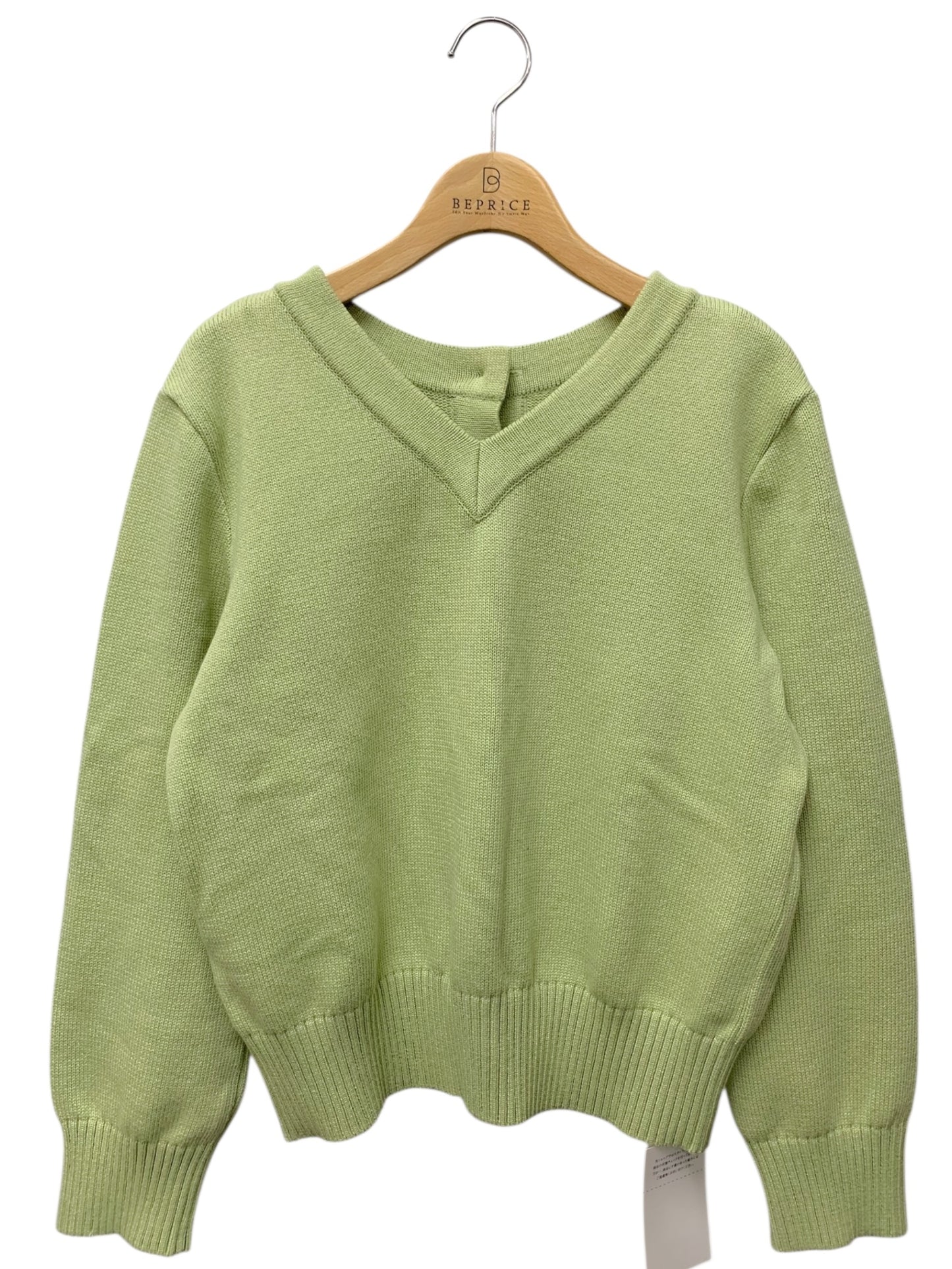 ルネ 6112990 ニット 34 グリーン バックボタン Vネック ITBOQKTVL3TC 【SALE】