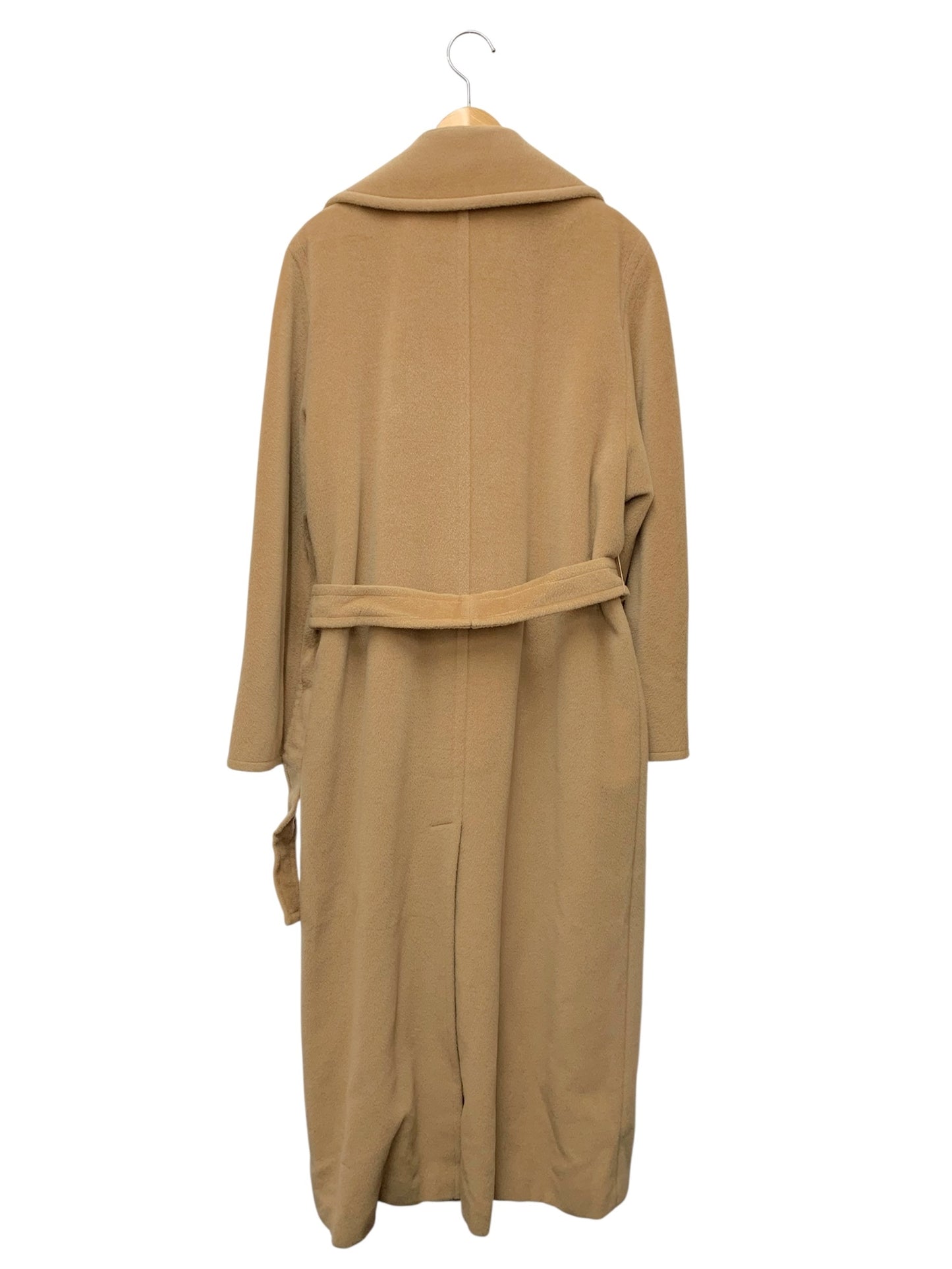 マックスマーラ 1637597 38 キャメル チェスター ロングコート シルバータグ ベルト ITVQLFNTHCB2