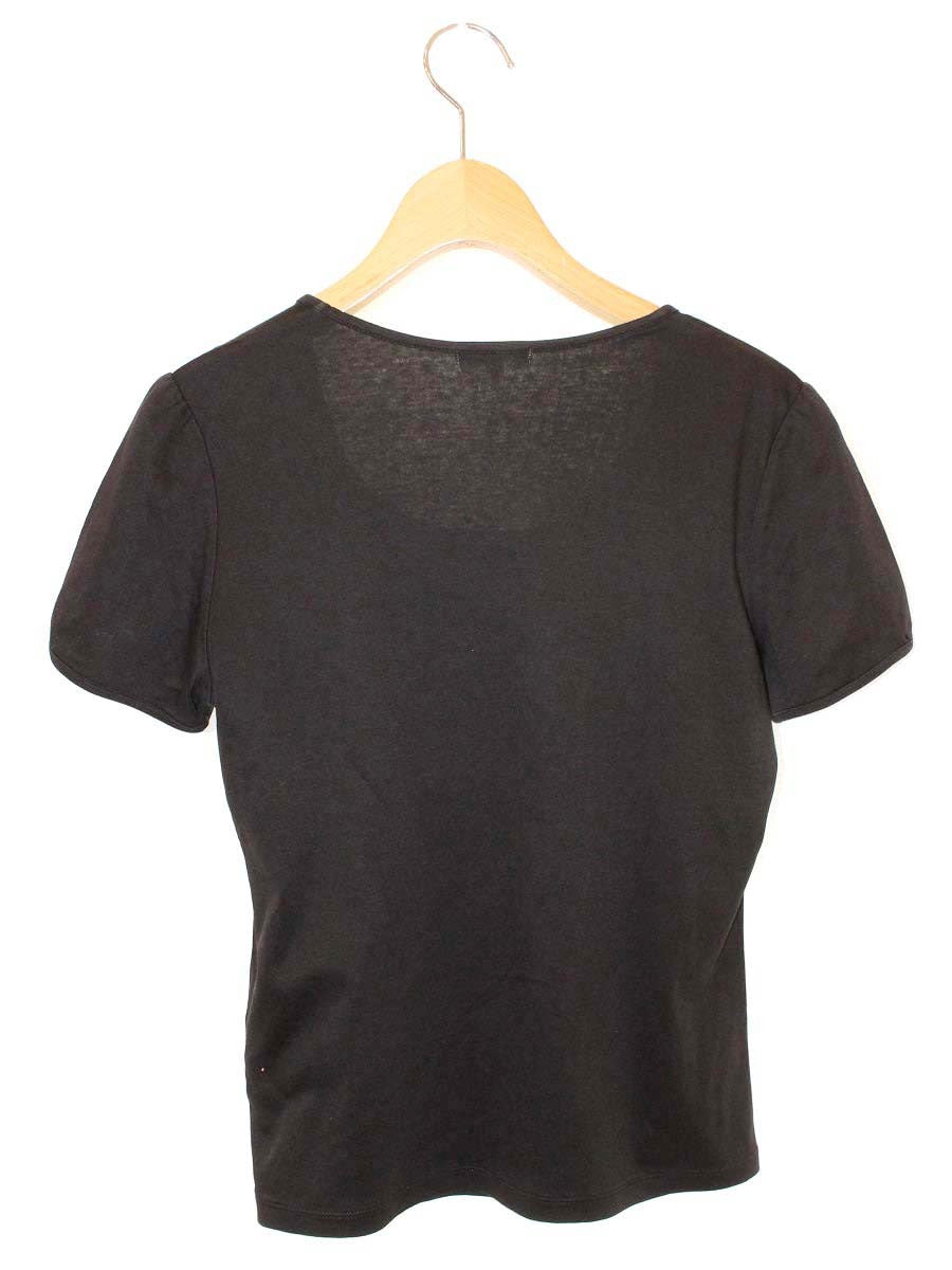 トゥービーシック UK536-391-09 Tシャツ カットソー II ブラック ハートスパンコール ビジュー ITZ8KW3X7NJO