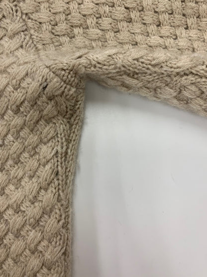 フォクシーブティック Knit Jacket Cashmere Zip 34527 カーディガン 38 ベージュ チンチラファー ITSO8AMMR1SX