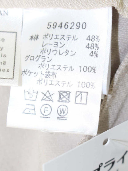 ルネ 5946290 ワンピース 34 ベージュ カメリア ジップ ジルコニアRスライダー ITYZ38FV0AQC