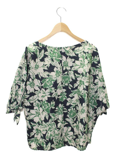 ミシェル ボードウイン MB-A9715 プルオーバー 1 グリーン フラワープリント リボン IT4CMIU4WC5U