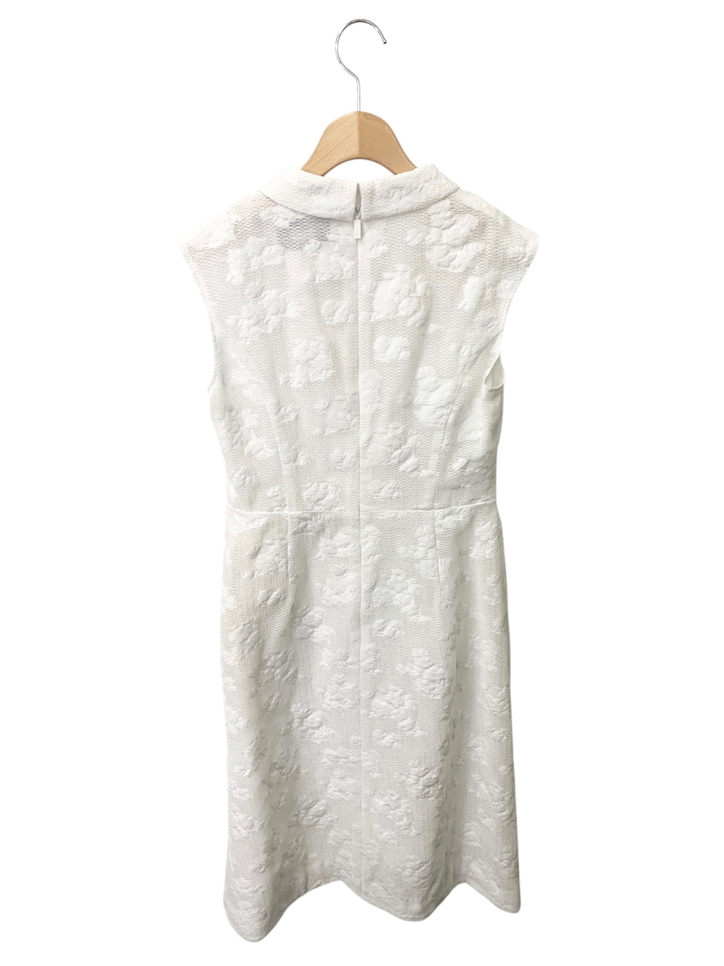 ルネ 6226020 36 ホワイト TISSUE ワンピース ノースリーブ コットン フラワー IT82WX8G0H4E 【SALE】