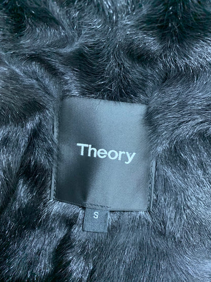 セオリー 01-9160802-050-902 コート S ブラック 2WAY ファー ITTIMMS71K6C