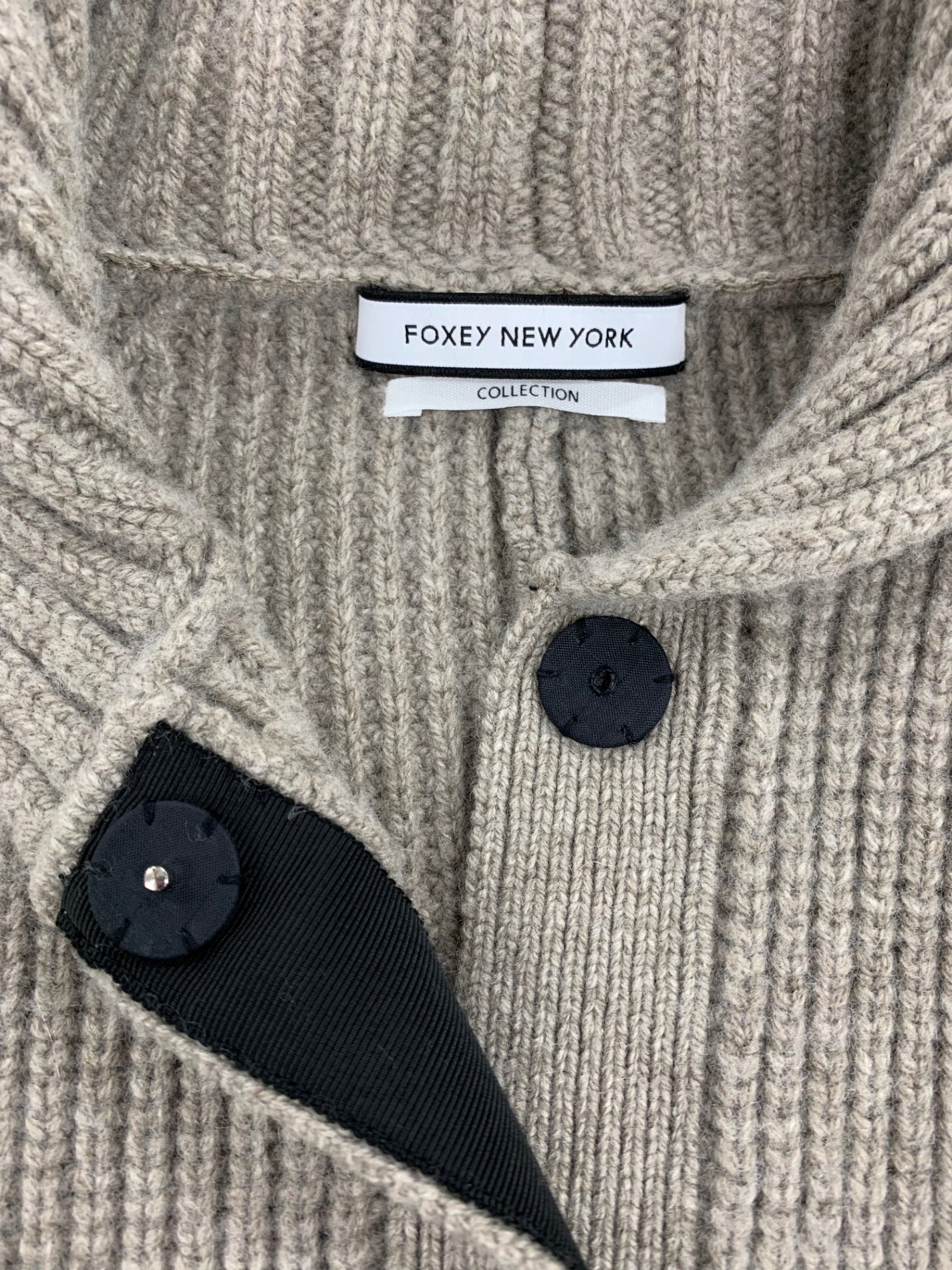 フォクシーニューヨーク collection Knit Coat 40010 ニットコート F グレージュ | 中古ブランド品・古着通販ビープライス