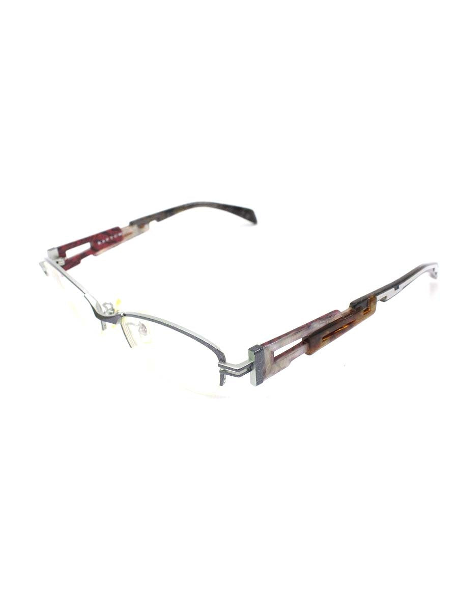 ザ291 R408-4 メガネ グレー/マルチカラー メタルフレーム ハーフリム スクエア ITWR39BM8SI8 【SALE】
