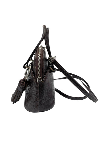 フォクシーブティック マカロンバッグ ショルダーバッグ ブラウン タッセル付き ITA4LRUTOB8S