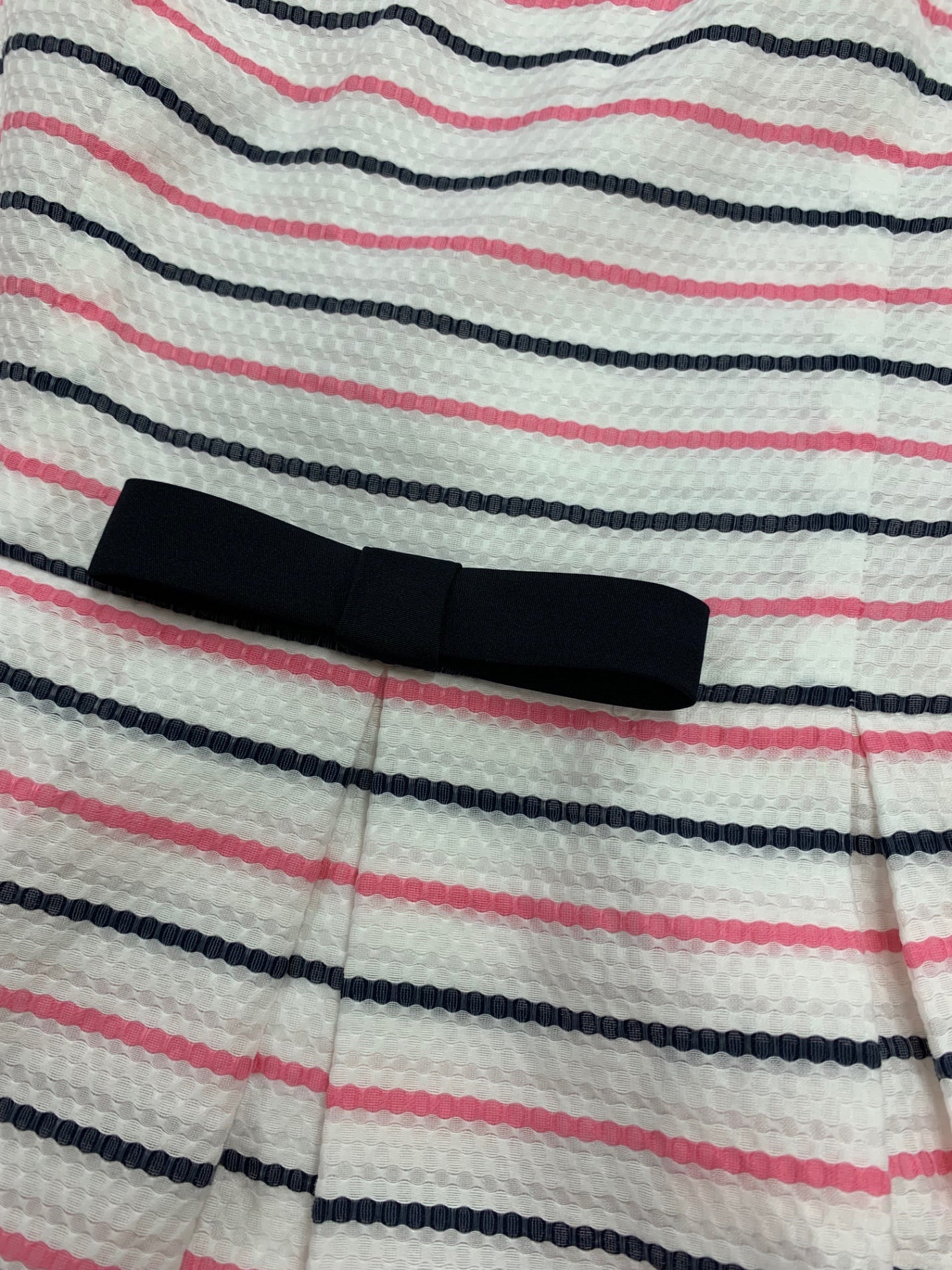 エムズグレイシー 配色ボーダーワンピース 411337 ワンピース 38 ホワイト リボン ITSVUS8U30RM