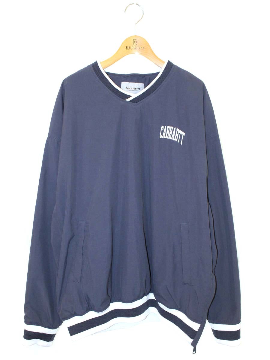 カーハート DIVISION SCRIPT COACH PULLOVER  I023625  プルオーバー L ブルー IT40TCI0OM2K